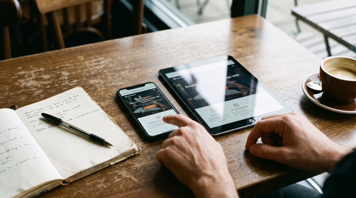 ホームページをスマホで確認するには？公開後に見たい表示と操作